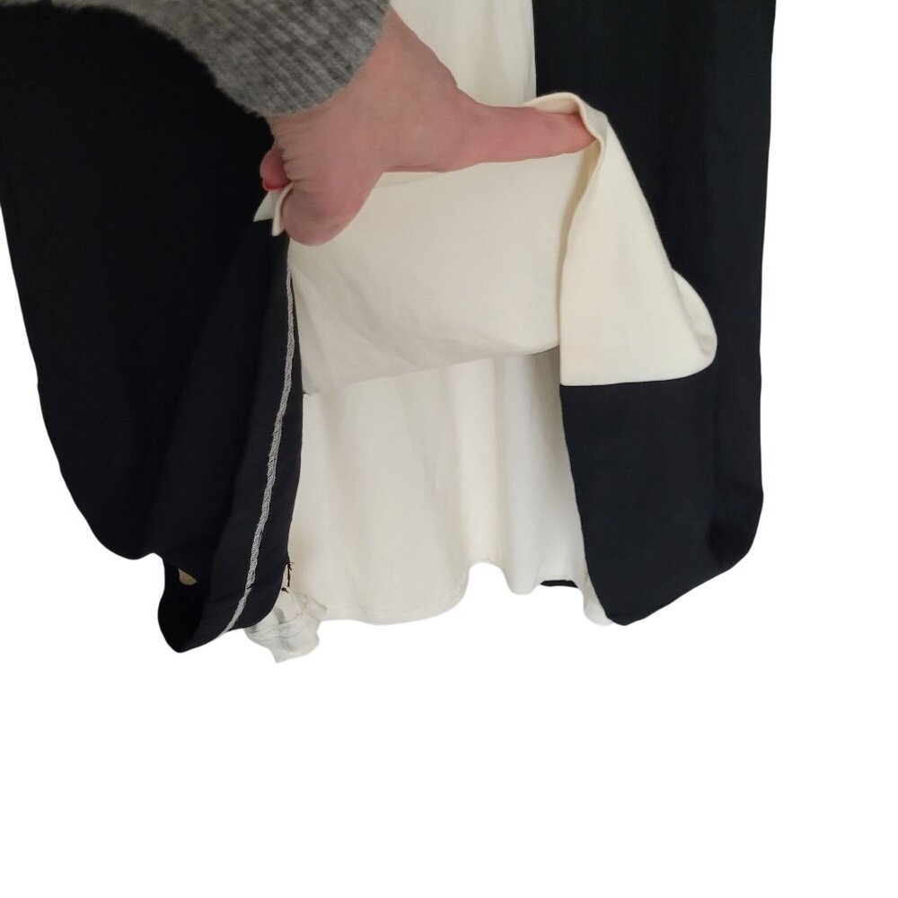 IMNYC Isaac Mizrahi Colorblock Dress Womens Size L Black & White 3/4 Sleeve NWT - Picture 7 of 8